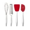 CUISIPRO PICCOLO Baking Set Red (Grater Whisk Spatula Turner)