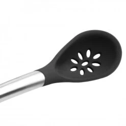 CUISIPRO Silicone Slotted Spoon 12/30.5cm Black (LFGB Silicone) -Knives From Japans cuisipro silicone slotted spoon 12 30 5cm black lfgb silicone p2602 14521 medium