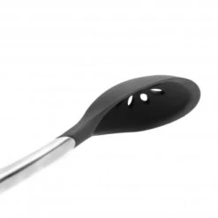 CUISIPRO Silicone Slotted Spoon 12/30.5cm Black (LFGB Silicone) -Knives From Japans cuisipro silicone slotted spoon 12 30 5cm black lfgb silicone p2602 14522 medium