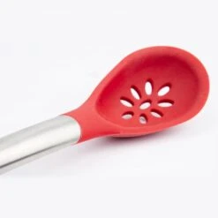 CUISIPRO Silicone Slotted Spoon 12/30.5cm Red (LFGB Silicone) -Knives From Japans cuisipro silicone slotted spoon 12 30 5cm red lfgb silicone p2603 14526 medium