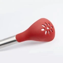 CUISIPRO Silicone Slotted Spoon 12/30.5cm Red (LFGB Silicone) -Knives From Japans cuisipro silicone slotted spoon 12 30 5cm red lfgb silicone p2603 14527 medium