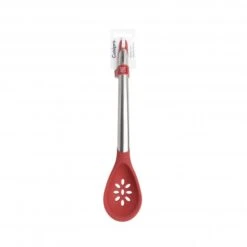 CUISIPRO Silicone Slotted Spoon 12/30.5cm Red (LFGB Silicone) -Knives From Japans cuisipro silicone slotted spoon 12 30 5cm red lfgb silicone p2603 14530 medium