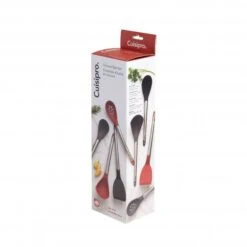 CUISIPRO Silicone Tool Set-LadleTurnerSpoon & Slotted Spoon Black -Knives From Japans cuisipro silicone tool set ladle turner spoon slotted spoon black p2594 14477 medium