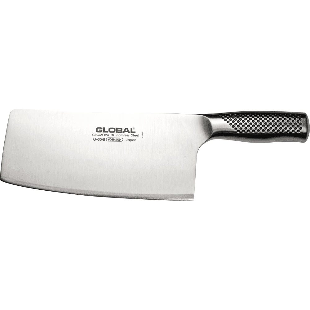Global G-50 20cm Chinese Chopper (4.0mm) β Heavy Duty Japanese Gudao Knife 3 Global G-50 20cm Chinese Chopper (4.0mm) β Heavy Duty Japanese Gudao Knife