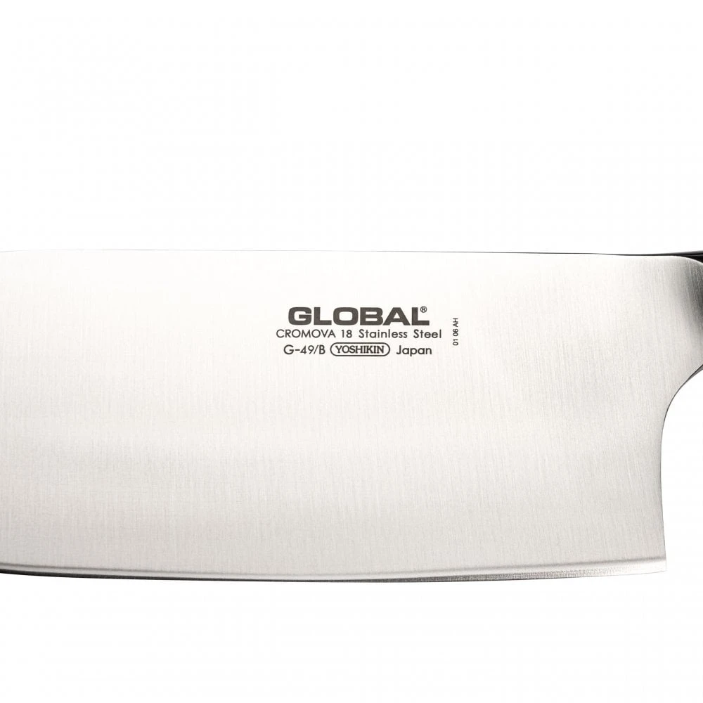 Global G-49 Chinese Chopper Knife 17.5cm (2.2mm) – Professional Japanese Caidao Multipurpose Blade 3 Global G-49 Chinese Chopper Knife 17.5cm (2.2mm) – Professional Japanese Caidao Multipurpose Blade - Image 2