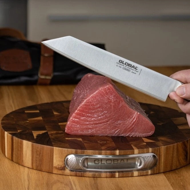 Global G-106 Special Edition 24cm Kiritsuke Knife – Limited Release Cromova18 Japanese Chef's Knife 7 Global G-106 Special Edition 24cm Kiritsuke Knife – Limited Release Cromova18 Japanese Chef's Knife - Image 5