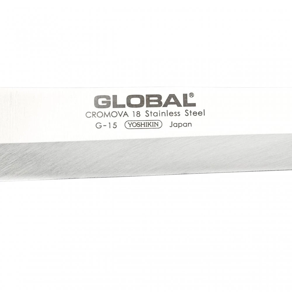 Global G-15 30cm Tako Sashimi Knife – Professional Single Bevel Japanese Octopus Slicer 4 Global G-15 30cm Tako Sashimi Knife – Professional Single Bevel Japanese Octopus Slicer - Image 2