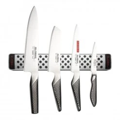 5 Piece Knife Set With Magnetic Rack