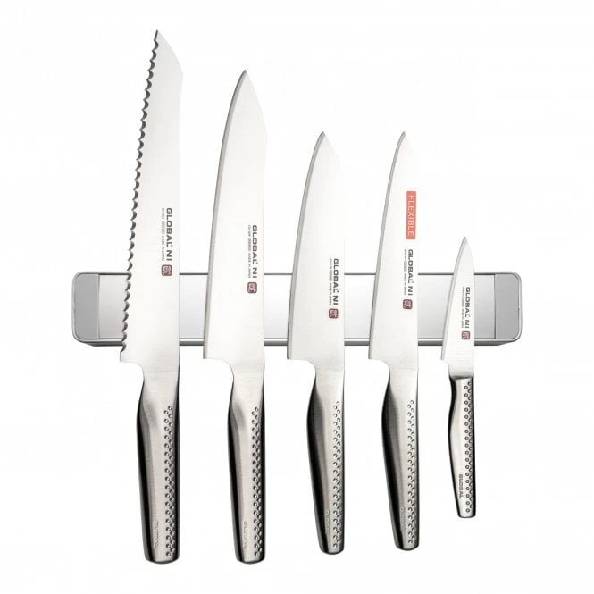 5 Piece Magnetic Rack Knife Set 3 5 Piece Magnetic Rack Knife Set