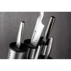 D-GN-2020/6B Global NI Engine Block 6pce Knife Block Set -Knives From Japans global knife sets d gn 2020 6b global ni engine block 6pce knife block set p2542 14137 medium