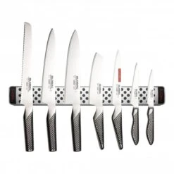 Global G-2395113638/M40 8 Piece Global Knife Set With Magnetic Rack