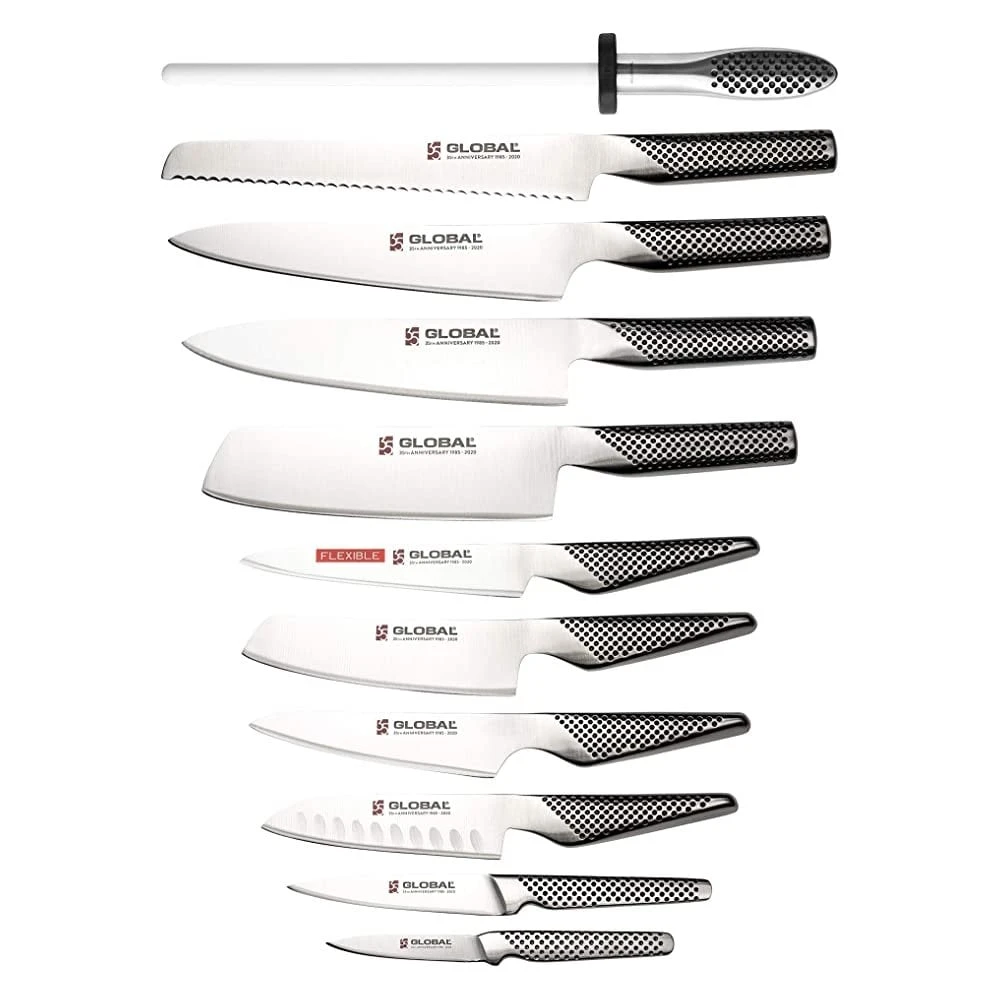 Global Knife Sets Global G-836/12ANB 35th Anniversary 12 Piece Block Set 4 Global Knife Sets Global G-836/12ANB 35th Anniversary 12 Piece Block Set - Image 2