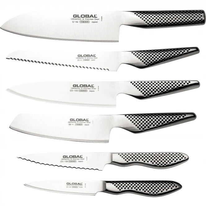 Global G-EARTH7B Earth-Tsuchi 7 Piece Knife Block Set 4 Global G-EARTH7B Earth-Tsuchi 7 Piece Knife Block Set - Image 2