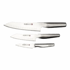 Global Ni 3 Piece Knife Set Including GN-002, GNM-01 & GNFS-01