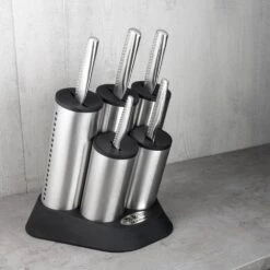 Global Ni Global NI Engine Block 6pce Knife Block Set 12 Global Ni Global NI Engine Block 6pce Knife Block Set -Knives From Japans global ni engine block 6pce knife block set p1350 7968 image