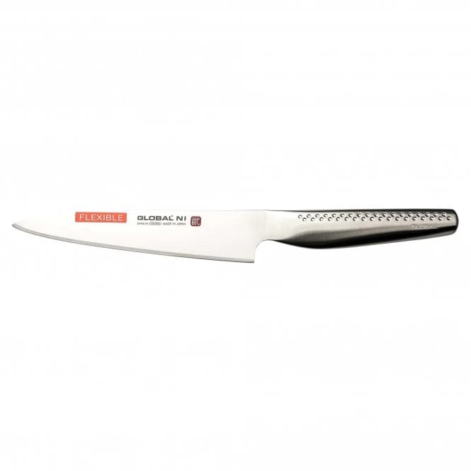 Global Ni GNM-04 16cm Flexible Slicer – Japanese Cromova18 Steel Utility Knife 3 Global Ni GNM-04 16cm Flexible Slicer – Japanese Cromova18 Steel Utility Knife