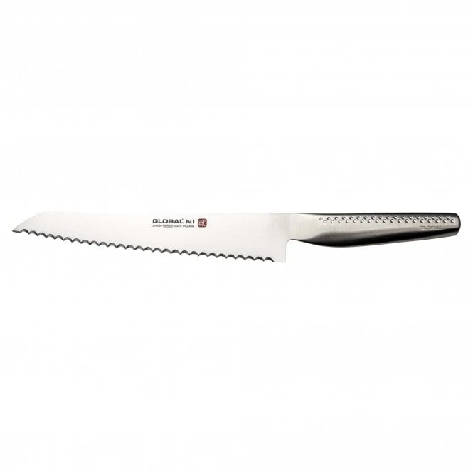 Global Ni GNM-09 21cm Bread Knife – Japanese Cromova18 Steel Professional Serrated Blade 3 Global Ni GNM-09 21cm Bread Knife – Japanese Cromova18 Steel Professional Serrated Blade