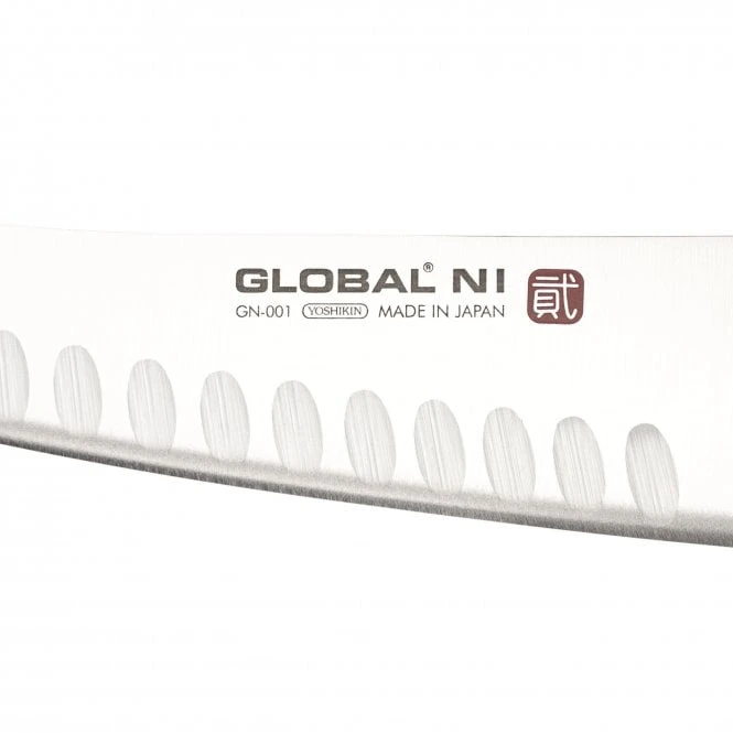 GN-001 Global Ni Oriental Fluted Cooks Knife 4 GN-001 Global Ni Oriental Fluted Cooks Knife - Image 2