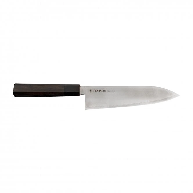 Hatsukokoro Hayabusa HAP40 Santoku180 With Ebony Handle 3 Hatsukokoro Hayabusa HAP40 Santoku180 With Ebony Handle