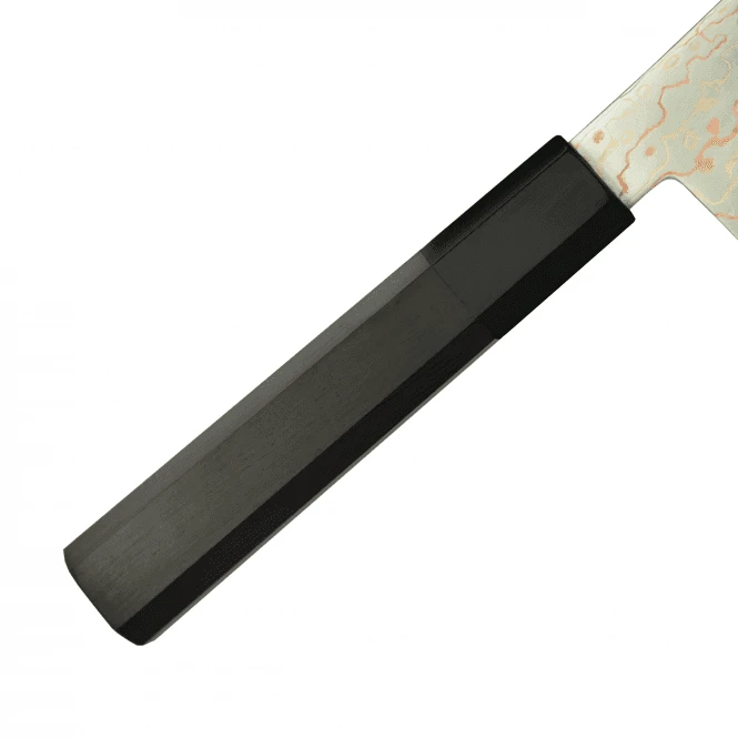 HB2RD-S180 Hayabasa Blue2 Steel Rainbow Damascus Santoku 180mm 5 HB2RD-S180 Hayabasa Blue2 Steel Rainbow Damascus Santoku 180mm - Image 3