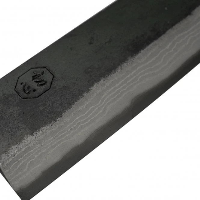 Hatsukokoro Kumokage Blue2 Kurouchi Damascus 18cm Bunka 4 Hatsukokoro Kumokage Blue2 Kurouchi Damascus 18cm Bunka - Image 2