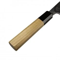 Hatsukokoro Kumokage Blue2 Kurouchi Damascus Petty 150 With Teak Handle -Knives From Japans hatsukokoro kumokage blue2 kurouchi damascus petty 150 with teak handle p1830 10183 medium