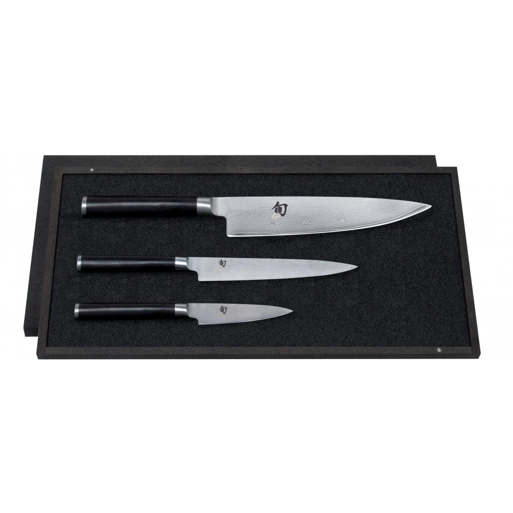 KAI Shun Classic DMS-300 Kai Shun 3 Piece Knife Set 3 KAI Shun Classic DMS-300 Kai Shun 3 Piece Knife Set