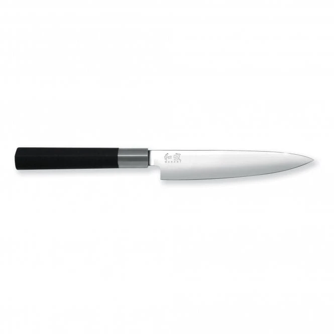 KAI Wasabi Black 15cm Utility Knife (Petty) - Japanese 1K6 High-Carbon Stainless Steel 3 KAI Wasabi Black 15cm Utility Knife (Petty) - Japanese 1K6 High-Carbon Stainless Steel