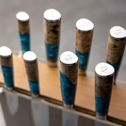 KEB-900/9B 9 Piece Knife Block Set - Ocean Blue 14 KEB-900/9B 9 Piece Knife Block Set - Ocean Blue -Knives From Japans katana saya elements keb 900 9b 9 piece knife block set ocean blue p1772 10572 medium