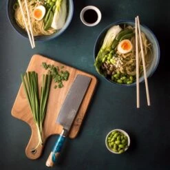 KEB-900/9B 9 Piece Knife Block Set - Ocean Blue 16 KEB-900/9B 9 Piece Knife Block Set - Ocean Blue -Knives From Japans katana saya elements keb 900 9b 9 piece knife block set ocean blue p1772 10574 medium