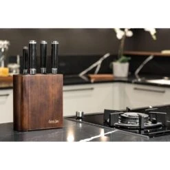 Katana Saya Pakkawood Katana Saya Pakkawood 6 Piece Knife Block Set -Knives From Japans katana saya pakkawood 6 piece knife block set p1417 11674 image