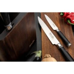 Katana Saya Pakkawood Katana Saya Pakkawood 6 Piece Knife Block Set -Knives From Japans katana saya pakkawood 6 piece knife block set p1417 11677 image