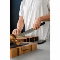 Katana Saya Smoke 20cm Chef's Knife – Black Damascus VG-10 & Ebony WA Handle -Knives From Japans katana smoke chefs knife 20cm ebony p2845 15746 medium