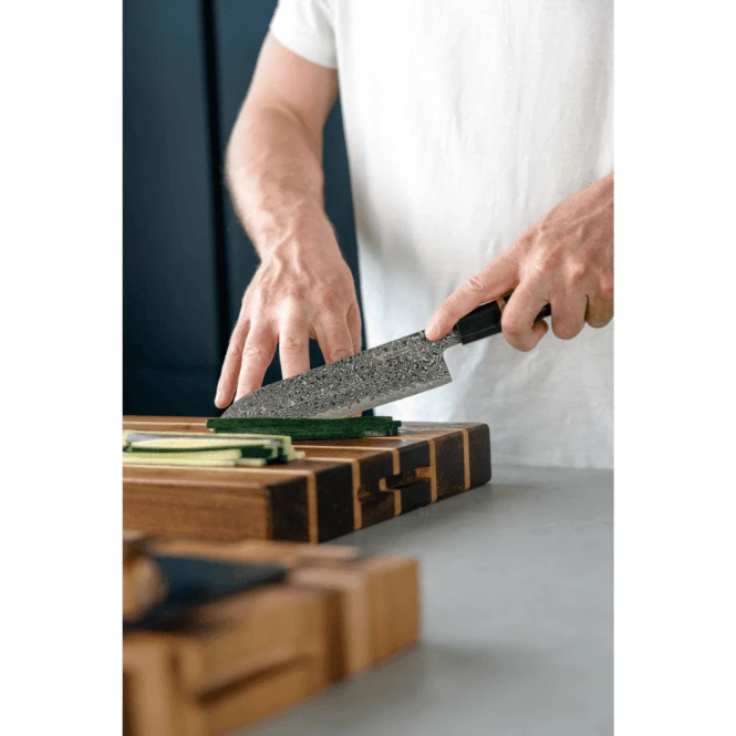 Katana Smoke Santoku Knife 18cm Ebony 5 Katana Smoke Santoku Knife 18cm Ebony - Image 3