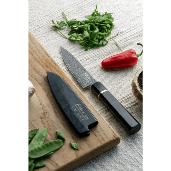 Katana Smoke Utility Knife 12cm Ebony 4 Katana Smoke Utility Knife 12cm Ebony - Image 2