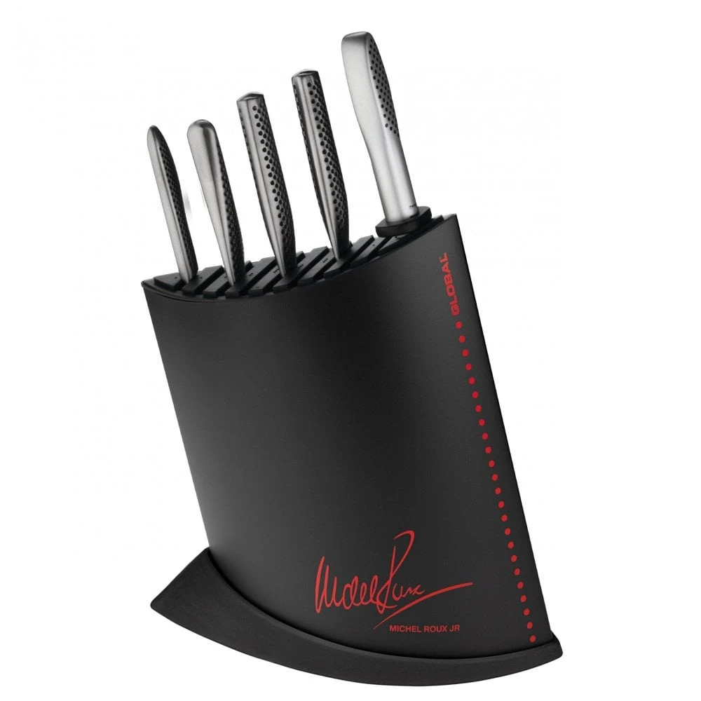 Michel Roux Jnr Global 7 Piece MRJ Knife Block Set In Black 3 Michel Roux Jnr Global 7 Piece MRJ Knife Block Set In Black