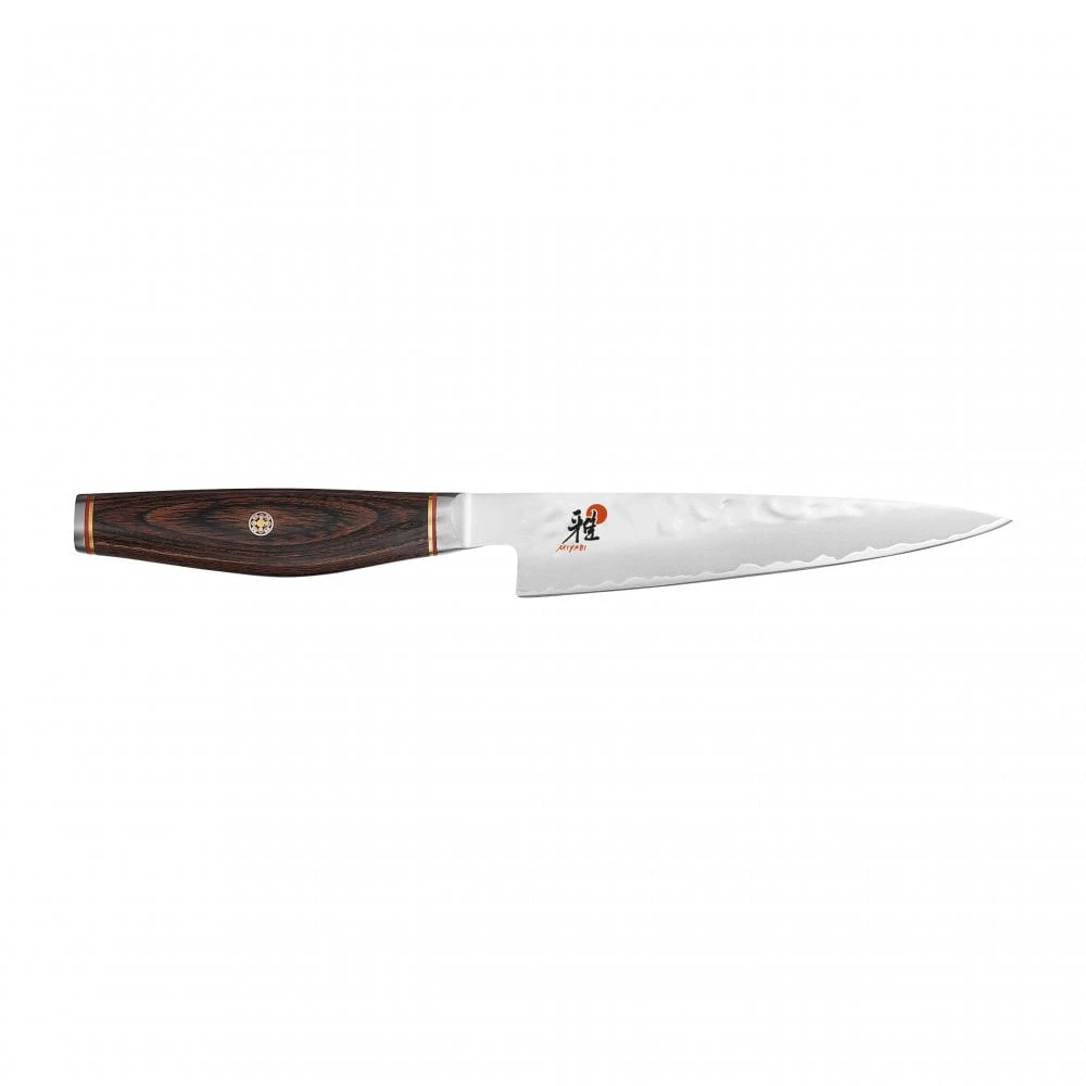 Miyabi 6000 MCT 13cm Shotoh Knife – Hand-Hammered Tsuchime Finish Japanese Utility Knife 3 Miyabi 6000 MCT 13cm Shotoh Knife – Hand-Hammered Tsuchime Finish Japanese Utility Knife