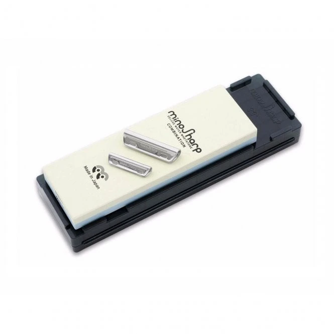 MinoSharp MS-472 Sharpening Kit – 1000/8000 Dual-Grit Whetstone with Angle Guide Rails 3 MinoSharp MS-472 Sharpening Kit – 1000/8000 Dual-Grit Whetstone with Angle Guide Rails