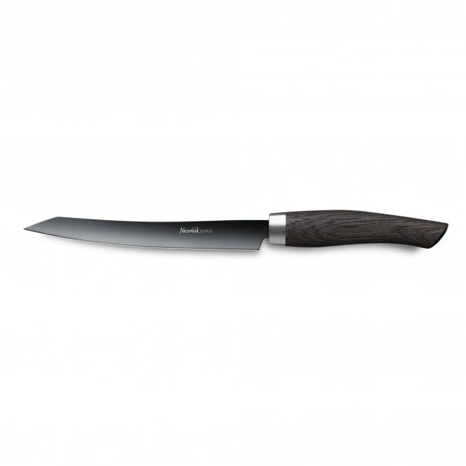 Nesmuk Janus 16cm Slicer With Bog Oak Handle 3 Nesmuk Janus 16cm Slicer With Bog Oak Handle