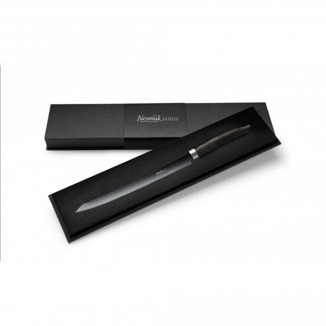 Nesmuk Janus 26cm Slicer With Bog Oak Handle 4 Nesmuk Janus 26cm Slicer With Bog Oak Handle - Image 2