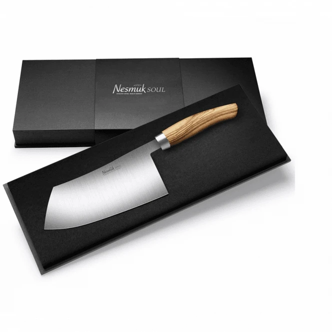 Nesmuk SOUL Chinese Chef's Knife 180 Olive Wood 4 Nesmuk SOUL Chinese Chef's Knife 180 Olive Wood - Image 2