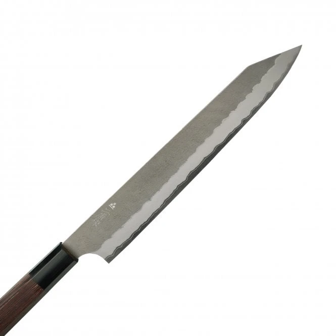 Aogami Super Steel Tsuchime Kiritsuke Sujhiki 255mm Wenge Black Buffalo Handle 4 Aogami Super Steel Tsuchime Kiritsuke Sujhiki 255mm Wenge Black Buffalo Handle - Image 2