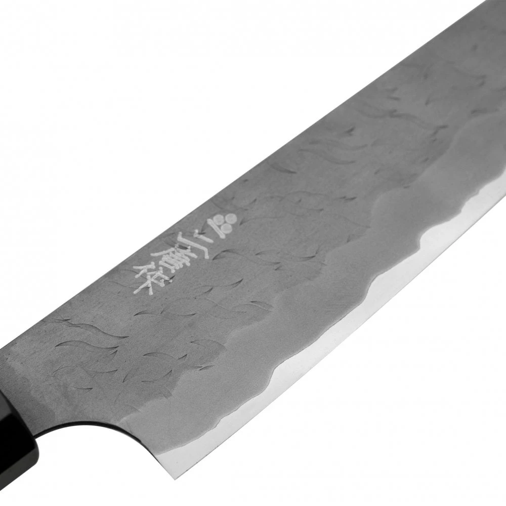 Nigara Hamono Aogami Super Steel Tsuchime Pettyi 150 Mm Wenge Black Buffalo Handle 4 Nigara Hamono Aogami Super Steel Tsuchime Pettyi 150 Mm Wenge Black Buffalo Handle - Image 2