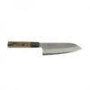 Aogami Super Steel Tsuchime Santoku180 Mm Wenge Black Buffalo Handle