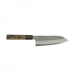 Aogami Super Steel Tsuchime Santoku180 Mm Wenge Black Buffalo Handle