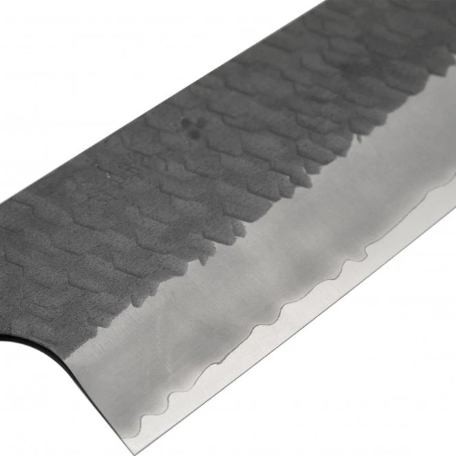 Nigara Hamono SG-2 Kurouchi Tsuchime 18cm Bunka – Ebony Octagon Handle Japanese Chef Knife 4 Nigara Hamono SG-2 Kurouchi Tsuchime 18cm Bunka – Ebony Octagon Handle Japanese Chef Knife - Image 2