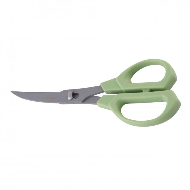 NIK-CU-18G Kitchen Scissors Curvy Green 3 NIK-CU-18G Kitchen Scissors Curvy Green