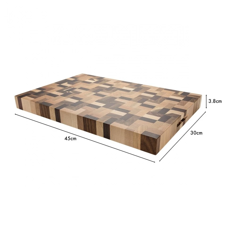 Rockingham Forest Rockingham Forest Luxury End Grain Multi-wood Chopping Board 4 Rockingham Forest Rockingham Forest Luxury End Grain Multi-wood Chopping Board - Image 2