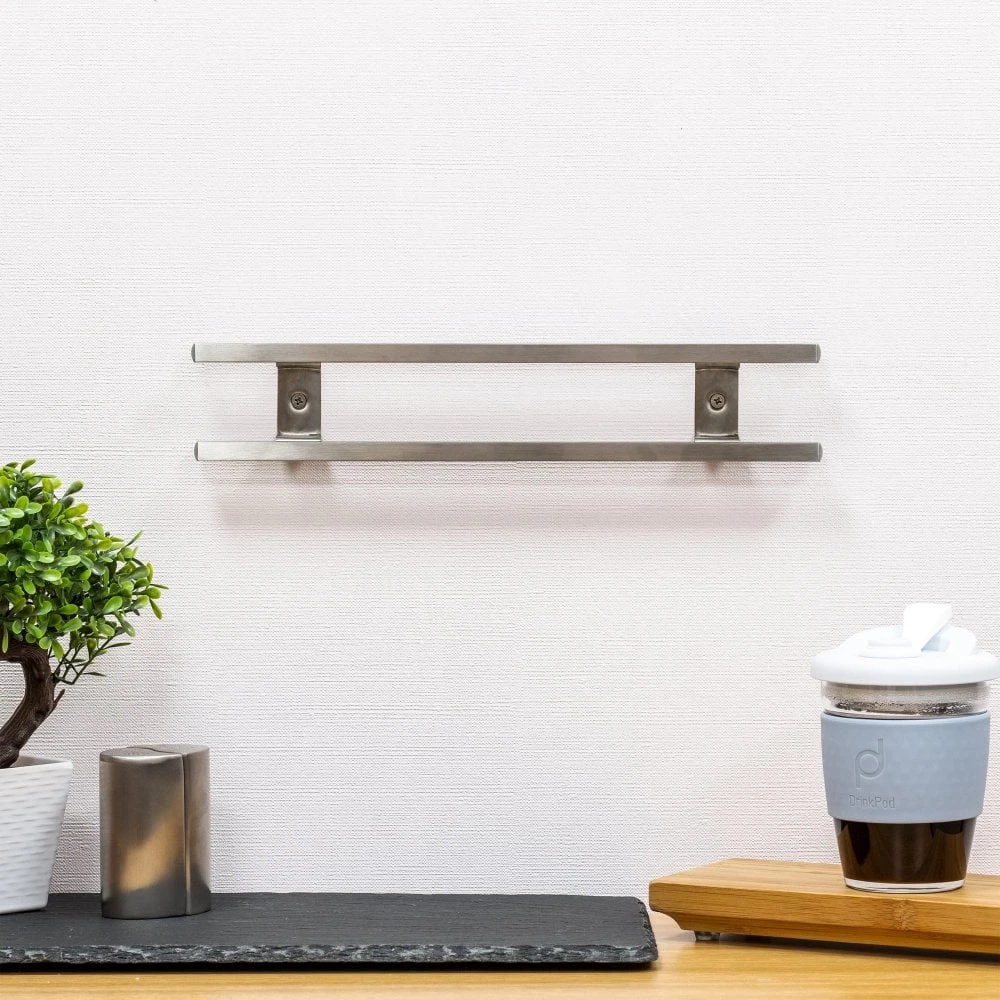 Rockingham Forge 12-Inch Magnetic Stainless Steel Knife Rack with 6 Removable Utensil Hooks 5 Rockingham Forge 12-Inch Magnetic Stainless Steel Knife Rack with 6 Removable Utensil Hooks - Image 3