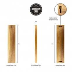 30cm Acacia Magnetic Knife Rack With Wall Fixings -Knives From Japans rockingham forge 30cm acacia magnetic knife rack with wall fixings p992 4446 medium